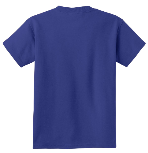 Back view of Port Company Youth Essential T Shirt