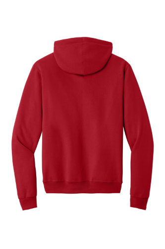 Back view of Port & Company Classic Pullover Hooded Sweatshirt