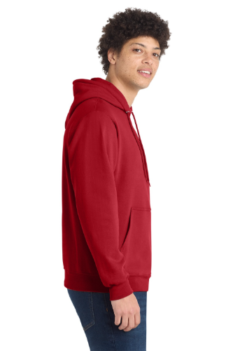 Right view of Port & Company Classic Pullover Hooded Sweatshirt