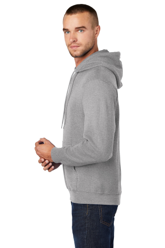 Left view of Port & Company Tall Core Fleece Pullover Hooded Sweatshirt PC78HT