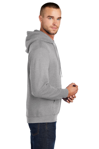 Right view of Port & Company Tall Core Fleece Pullover Hooded Sweatshirt PC78HT