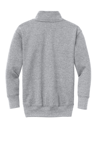 Back view of Port & Company Youth Core Fleece 1/4-Zip Pullover Sweatshirt