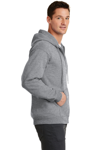 Left view of Adult Sachem Soccer Full Zip Hoodie