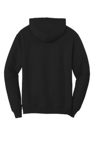 Back view of Port & Company Fleece Pullover Hooded Sweatshirt PC79H