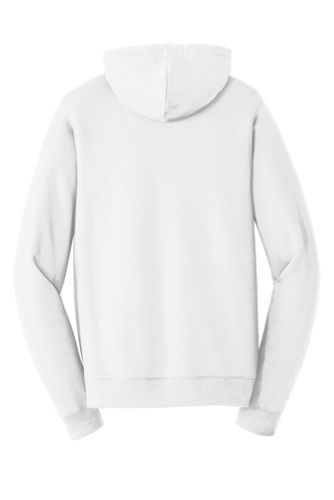 Back view of Port & Company Fan Favorite Fleece Pullover Hooded Sweatshirt
