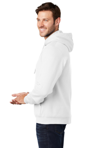 Left view of Port & Company Fan Favorite Fleece Pullover Hooded Sweatshirt