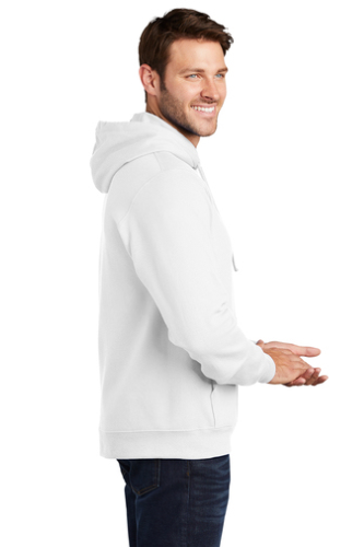 Right view of Port & Company Fan Favorite Fleece Pullover Hooded Sweatshirt
