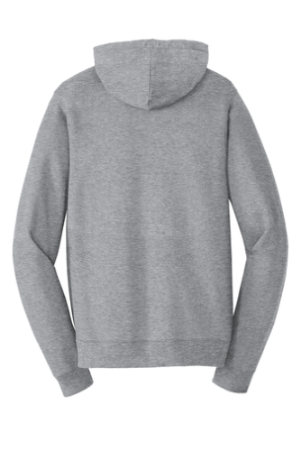 Back view of Port & Company Fan Favorite Fleece Full-Zip Hooded Sweatshirt