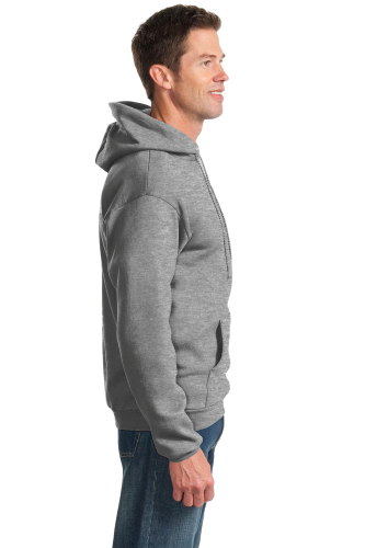 Left view of Port & Company Ultimate Pullover Hooded Sweatshirt