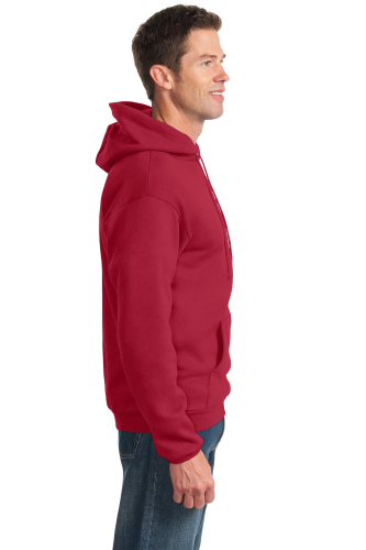 Left view of Port & Company Ultimate Pullover Hooded Sweatshirt