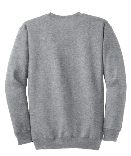 Back view of Port & Company Tall Ultimate Crewneck Sweatshirt