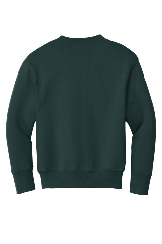 Back view of Port & Company Youth Crewneck Sweatshirt
