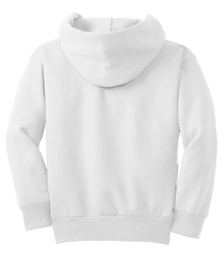 Back view of Youth Sachem Soccer Pull Over Hoodie