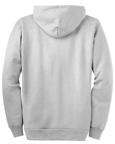 Back view of Port & Company Ultimate Full-Zip Hooded Sweatshirt