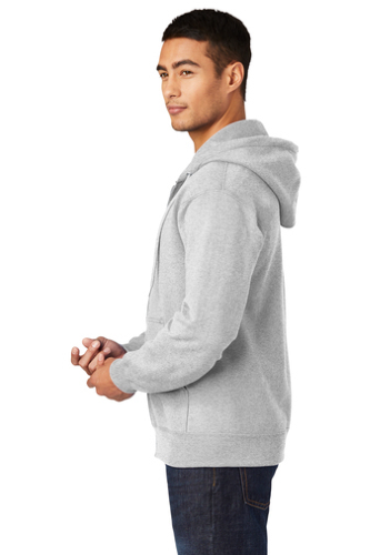Left view of Port & Company Ultimate Full-Zip Hooded Sweatshirt