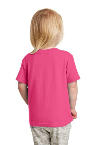 Back view of Rabbit Skins Toddler Fine Jersey Tee