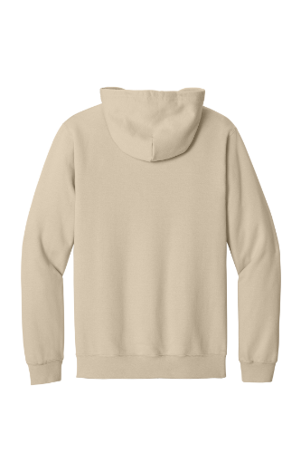 Back view of Gildan Softstyle Midweight Fleece Full-Zip Hooded Sweatshirt SF600