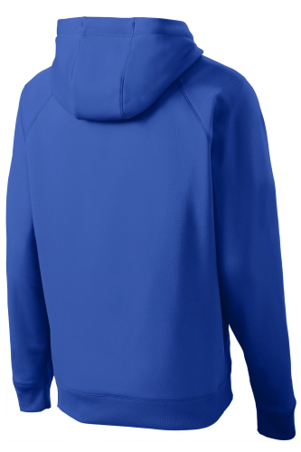 Back view of Sport-Tek Tech Fleece Hooded Sweatshirt