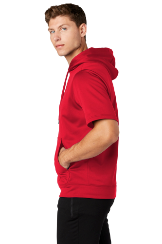 Right view of Sport-Tek Sport-Wick Fleece Short Sleeve Hooded Pullover