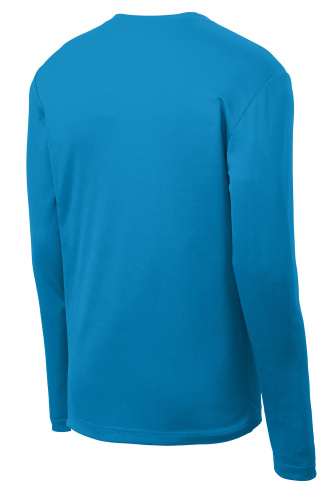 Back view of Sport-Tek PosiCharge RacerMesh Long Sleeve Tee