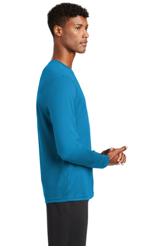 Left view of Sport-Tek PosiCharge RacerMesh Long Sleeve Tee