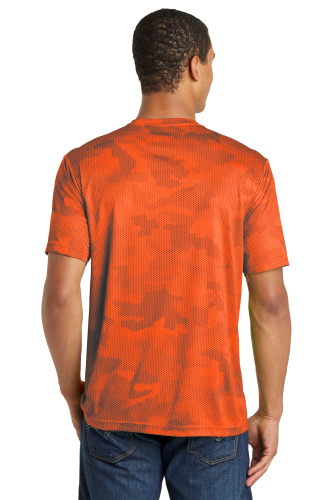 Back view of Sport-Tek CamoHex Tee