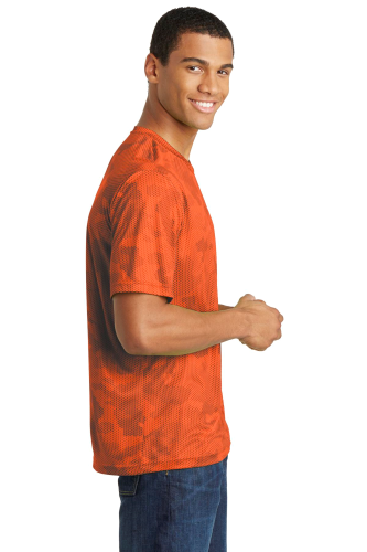 Left view of Sport-Tek CamoHex Tee
