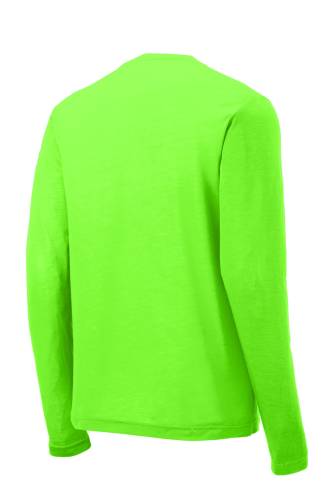 Back view of Sport-Tek Long Sleeve PosiCharge Competitor Cotton Touch Tee