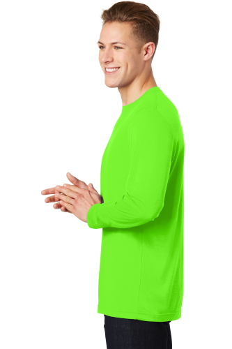 Right view of Sport-Tek Long Sleeve PosiCharge Competitor Cotton Touch Tee