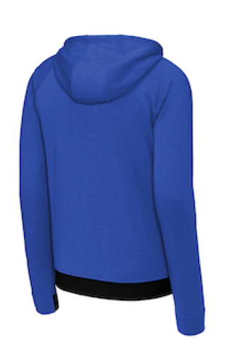 Back view of Sport-Tek PosiCharge Strive Hooded Full-Zip ST570