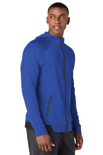 Right view of Sport-Tek PosiCharge Strive Hooded Full-Zip ST570