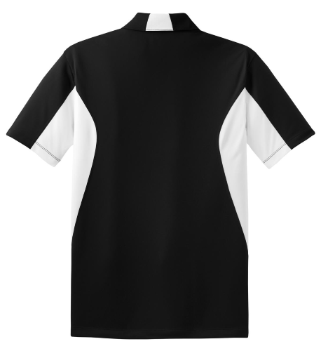 Back view of Sport-Tek Side Blocked Micropique Sport-Wick Polo
