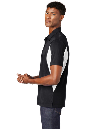 Left view of Sport-Tek Side Blocked Micropique Sport-Wick Polo