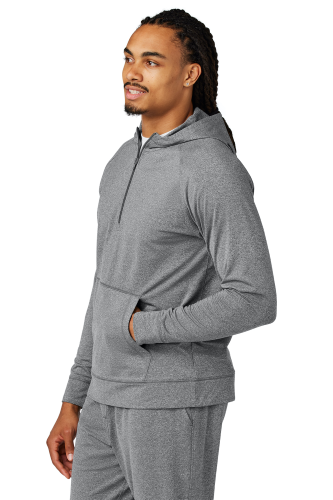 Right view of Sport-Tek Sport-Wick Stretch 1/2-Zip Hoodie ST856