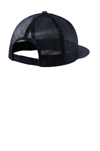 Back view of Yupoong 5-Panel Classic Trucker Mesh Back Cap