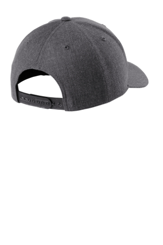 Back view of Sport-Tek Yupoong Curve Bill Snapback Cap