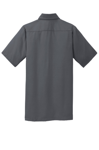 Back view of Red Kap Short Sleeve Solid Ripstop Shirt