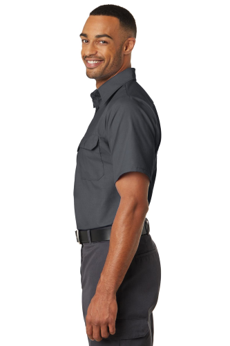 Right view of Red Kap Short Sleeve Solid Ripstop Shirt