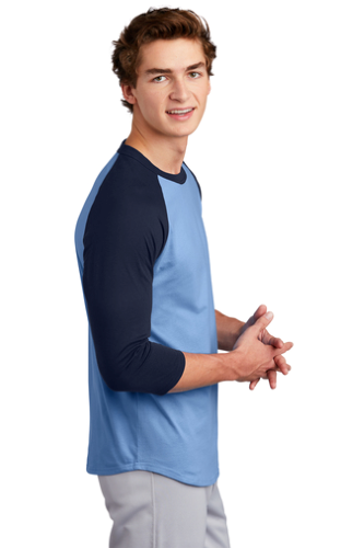 Left view of Sport-Tek Colorblock Raglan Jersey