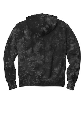 Back view of Champion Reverse Weave Scrunch-Dye Tie-Dye Hooded Sweatshirt