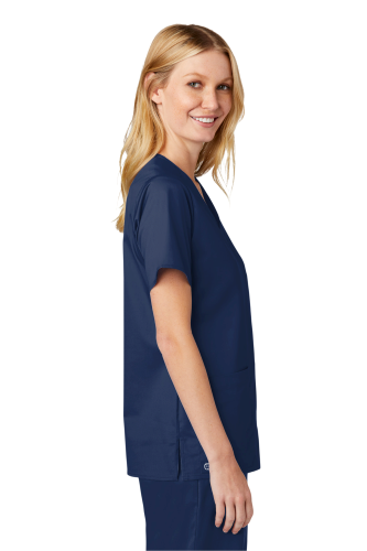 Right view of WonderWink Women’s WorkFlex V-Neck Top WW4560