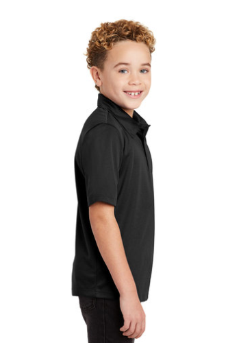 Right view of Port Authority® Youth Silk Touch™ Performance Polo
