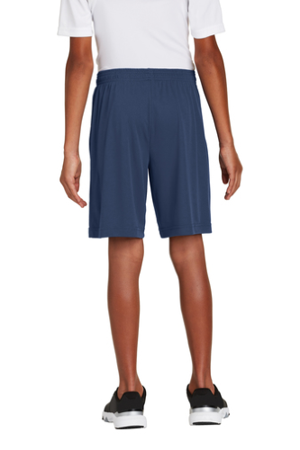 Back view of Sport-Tek Youth PosiCharge Competitor Pocketed Short