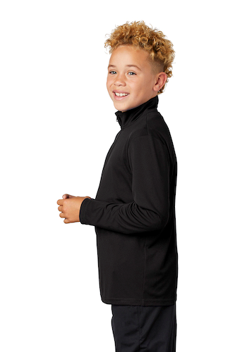 Left view of Sport-Tek Youth PosiCharge Competitor 1/4-Zip Pullover