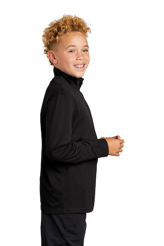 Right view of Sport-Tek Youth PosiCharge Competitor 1/4-Zip Pullover