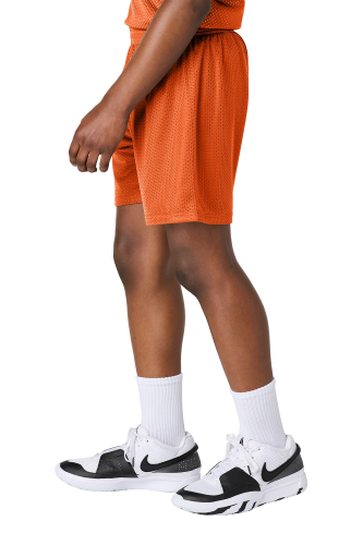 Left view of Sport-Tek® Youth PosiCharge® Mesh 5” Short