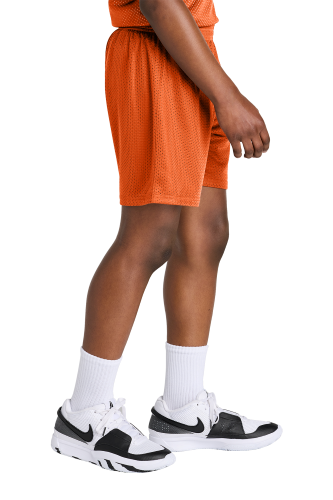 Right view of Sport-Tek® Youth PosiCharge® Mesh 5” Short