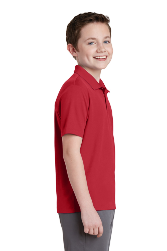 Left view of Sport-Tek® Youth PosiCharge® RacerMesh® Polo