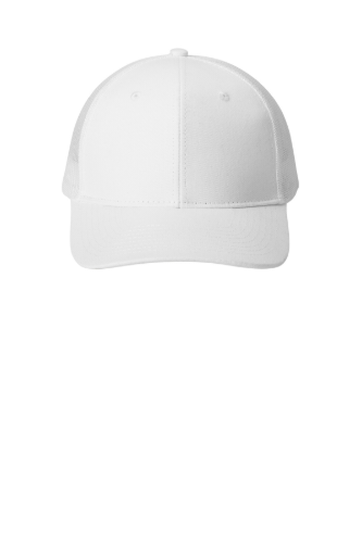 Port Authority Snapback Trucker Cap. C402 in White